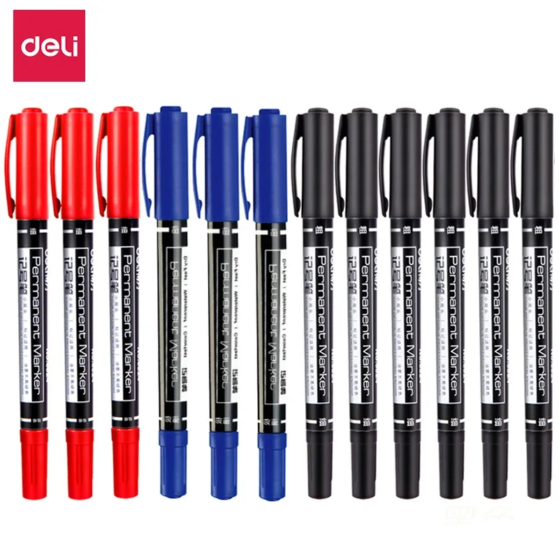 

Маркеры Deli 6824 маленькие двуглавые масляные