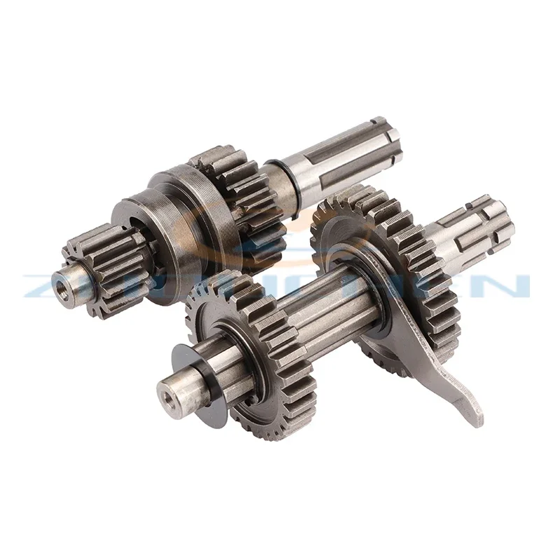 

Мотоциклетные обратные шестерни главный потайной вал коробка передач главный Счетчик вал подходит для двигателей 50cc-110cc 1 + 1 обратных передач