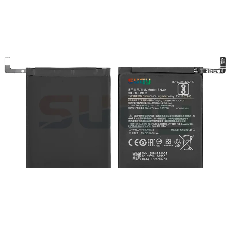 suqy bn39 battery for xiaomi mi play original 3000mah battery replacement for mi play bateria for mi play phone batterie free global shipping