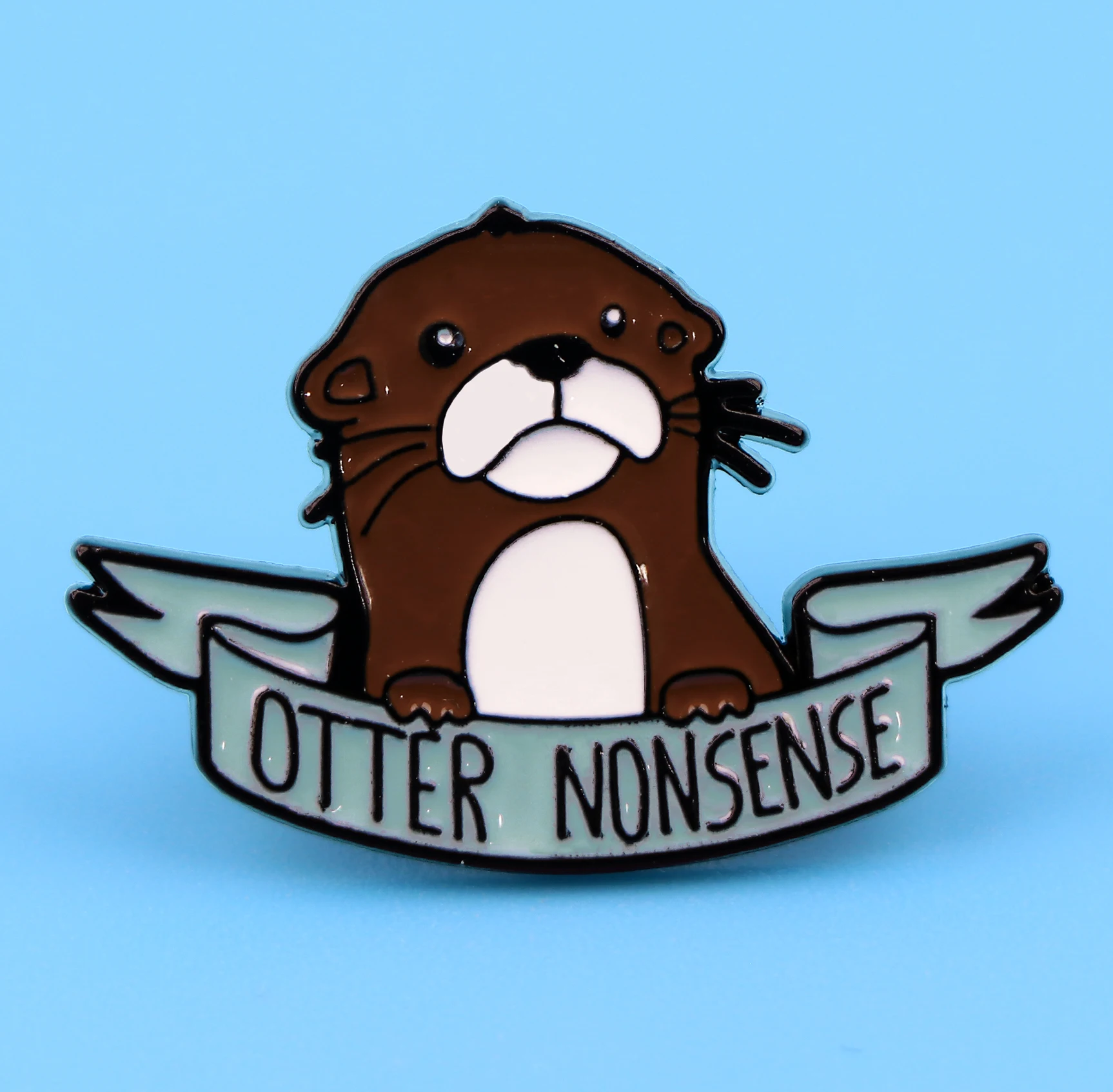 Эмалированные заколки с выдрой для лацканов животными Значки рюкзаков Женская