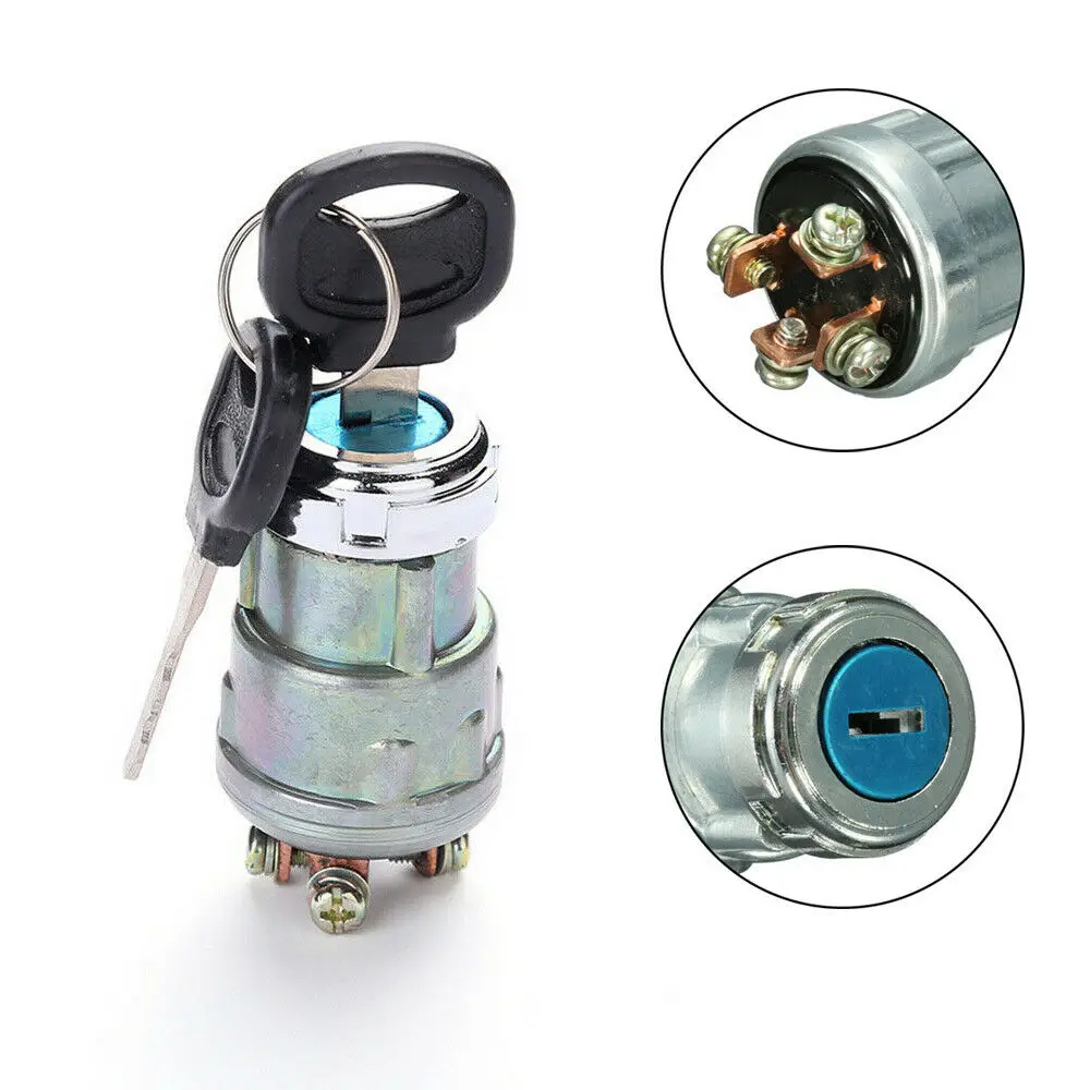 

Universal Ignition Barrel Key Switch Waterproof Cover 2 Keys Fit For Car Bike Boat Kit Ignition Starter Switch Parts Durable