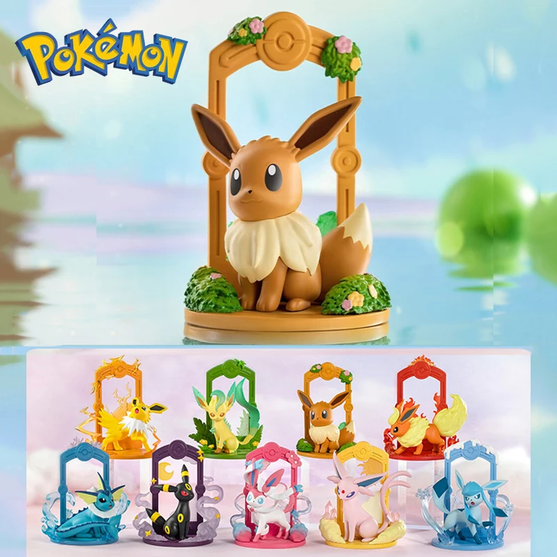 

Покемон Eevee Eeveelution семейная фотоигрушка Kawaii сильвеон Flareon Jolteon Umbreon Vaporeon куклы дети Рождество подарок на день рождения