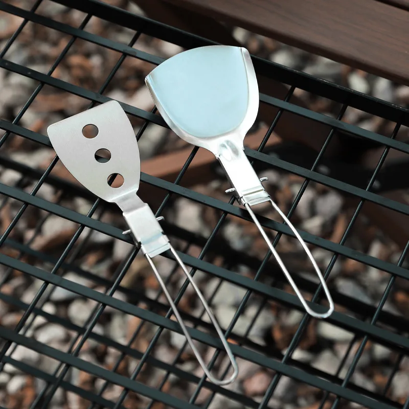 

Складная лопатка, искусственная кожа, маленькая кухня для кемпинга, хлеб, стейк, плоская готовка, мини-блинчики для использования на открытом воздухе, инструменты для кемпинга