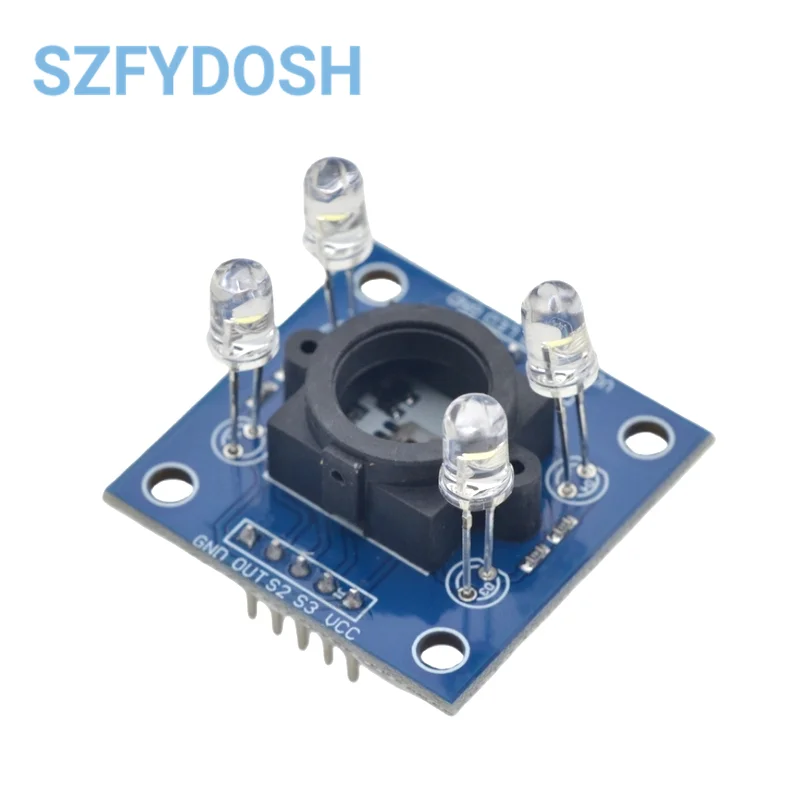 

Новый цветовой сенсорный модуль Φ TCS230 TCS3200D, модуль датчика распознавания цвета для Arduino