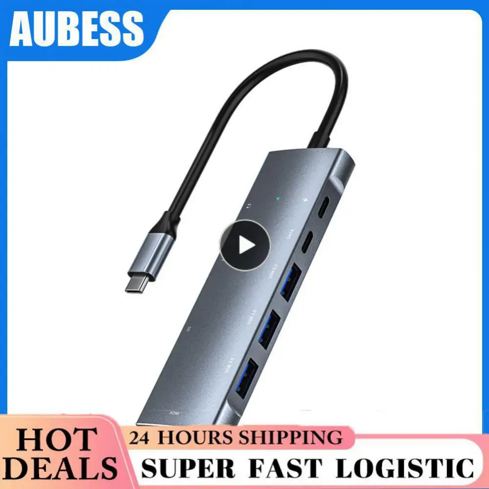 Док-станция 9 в 1 с Usb Type-c и кардридером для Sd-карт