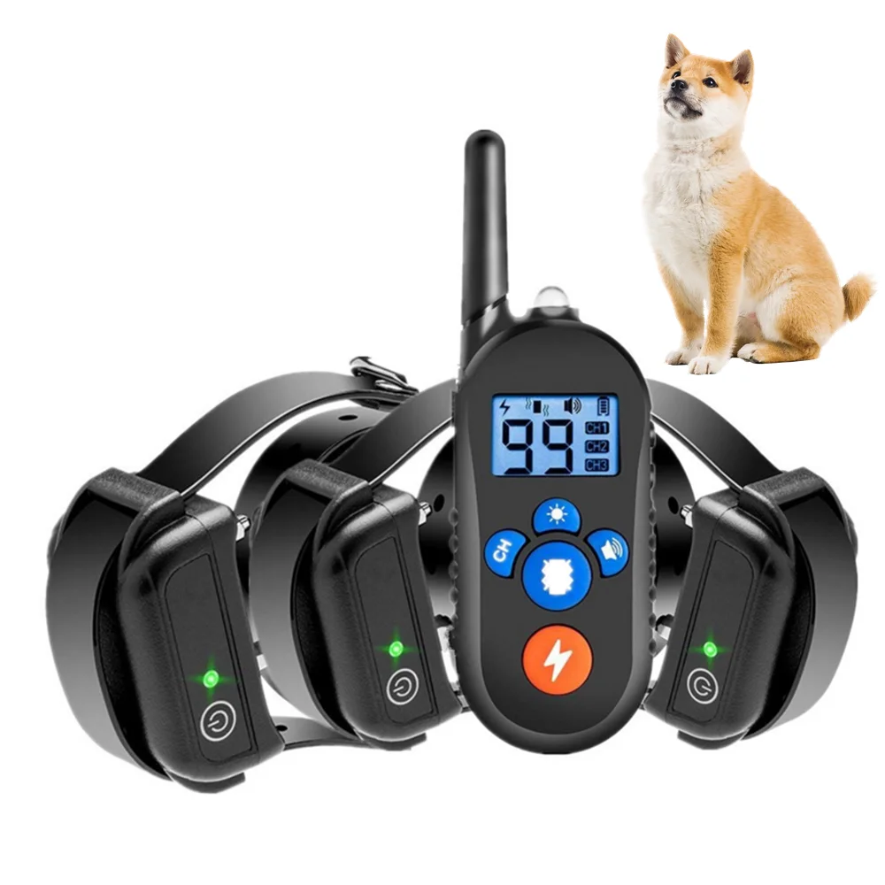 

Rechargeable Waterproof Dog Training Collar 800yd Remote control Stop Barking Beep/Vibration/Electric tone Pet Bark Stopper 42%