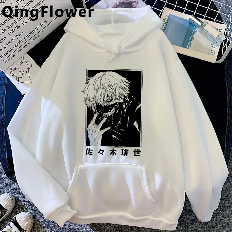 

Аниме Kaneki Ken Y2k толстовки с капюшоном в стиле Токийский Гуль мужские размера плюс grunge Ulzzang мужские толстовки большого размера в стиле хип-хоп