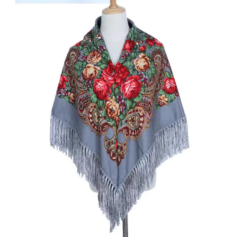 Ladies Cotton Linen Scarf Fashion Shawl Casual Vintage Bohemian Print Ethnic Style Best Seller Tassel Women best seller New Hot |