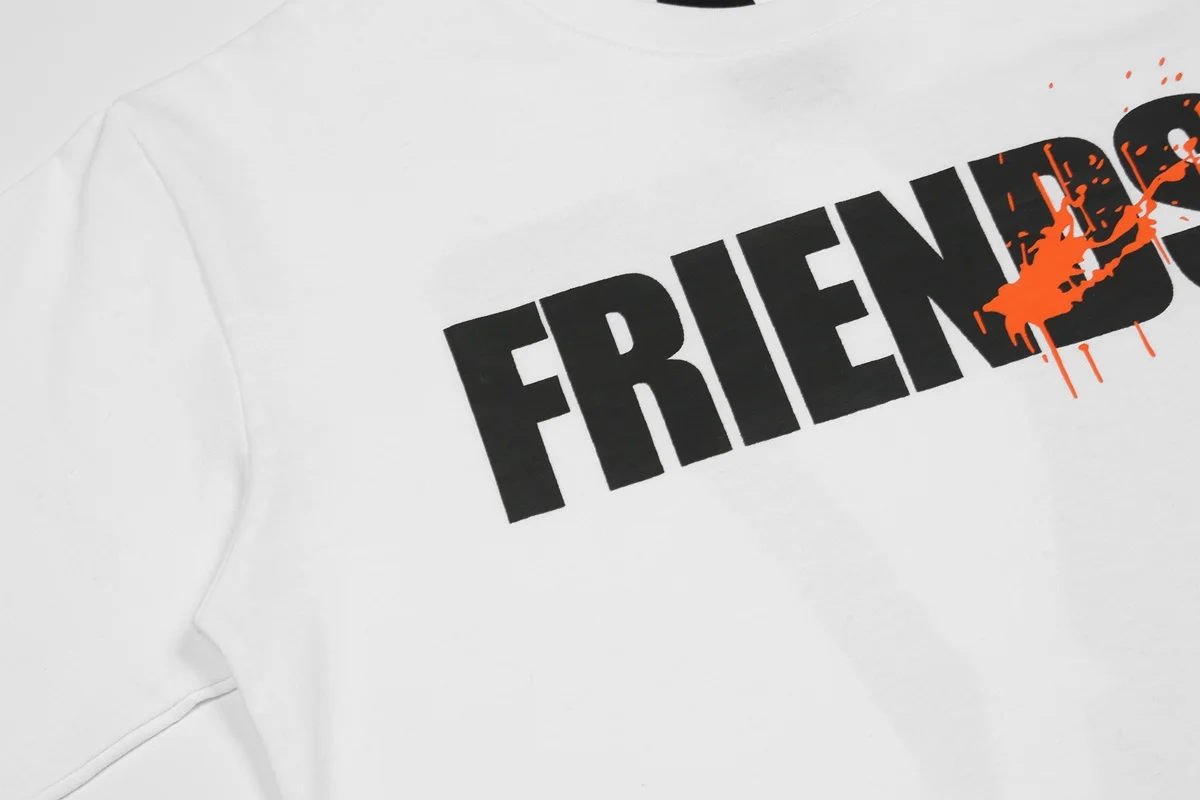 Женская и мужская футболка Vlone 22ss, летняя повседневная футболка с коротким рукавом и принтом букв (art.: 3920bcbde8422) - 3920bcbde8422