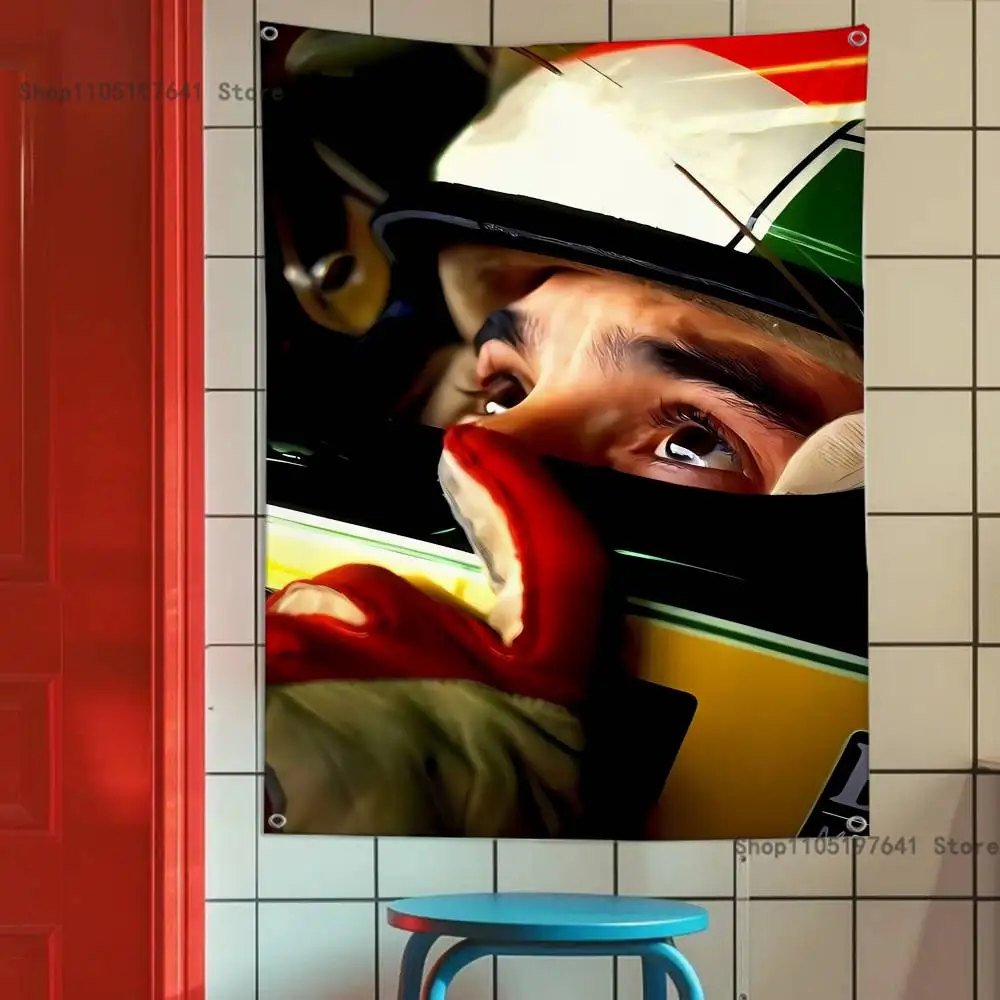 Racing Driver A-Ayrton S-Senna Высококачественный гобелен с флагом, баннер для спальни, гостиной, бара, вечеринки, Настенный декор для наружного использования (art.: 3920d34d99286) - 3920d34d99286