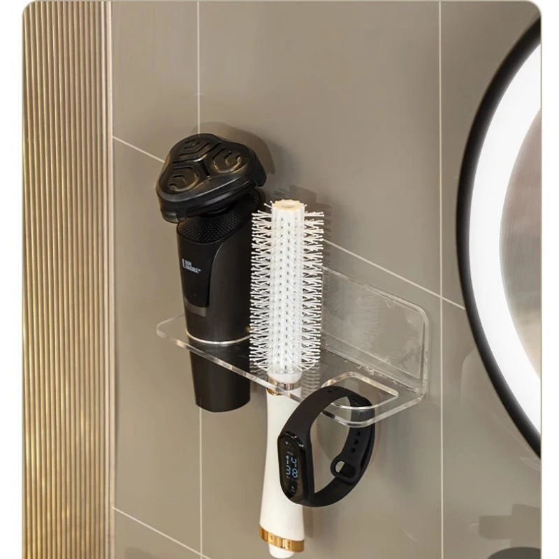 Акриловый держатель для расчески органайзер полка хранения прозрачная