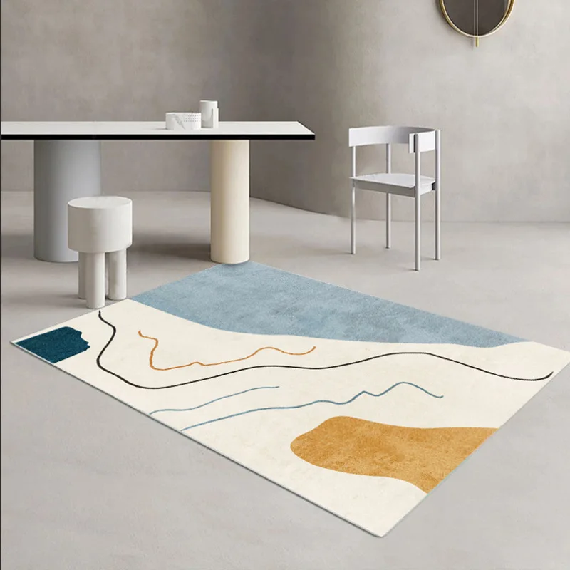 

Modern Minimalist Carpet Home Decoration Living Room Bedroom Carpets Nordic Geometric Printing Sofa Coffee Table Mat Kitchen Rug