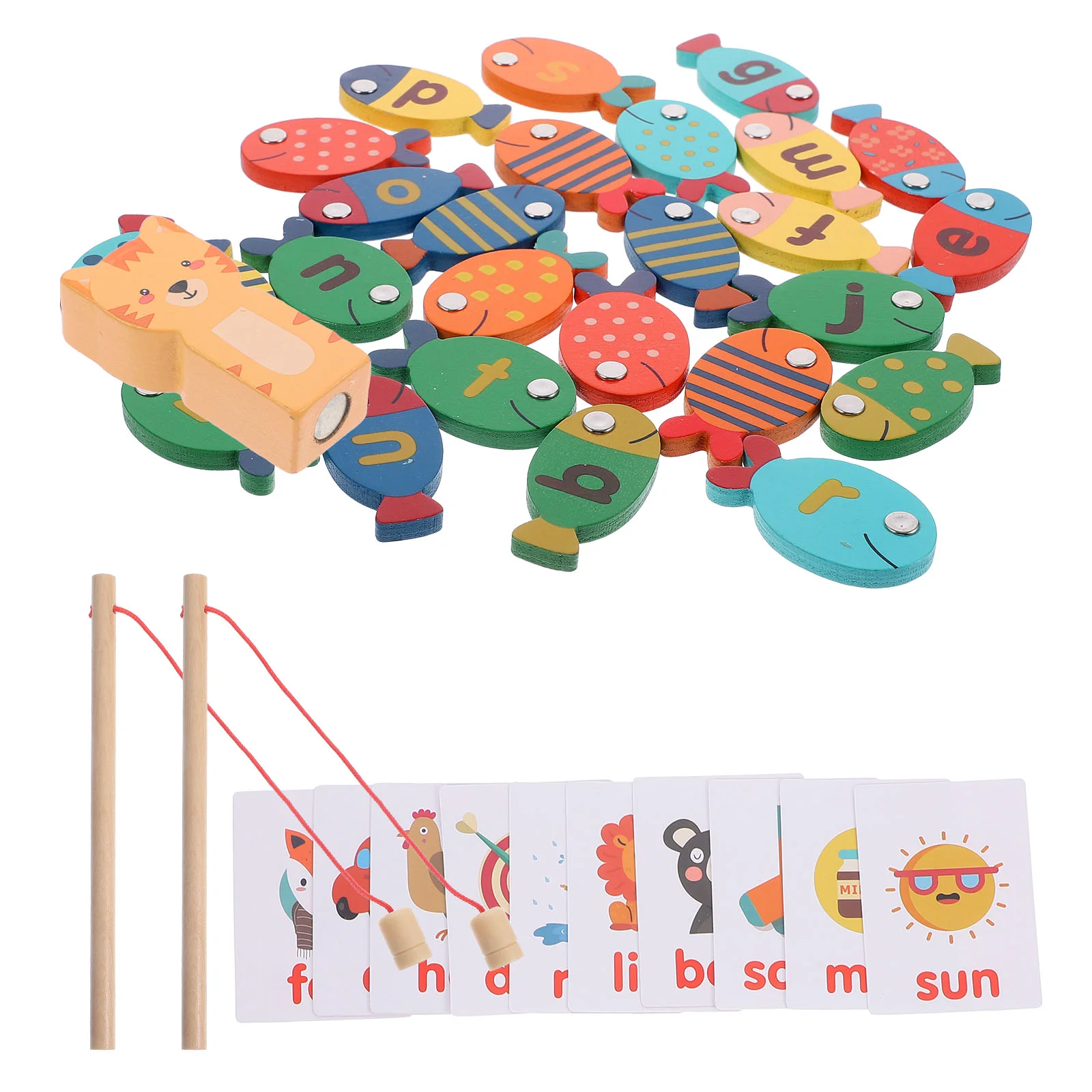 

Деревянная игрушка для рыбалки, 1 комплект, развивающие игрушки для малышей, для моторики, буквы, узорные Игрушки для рыб
