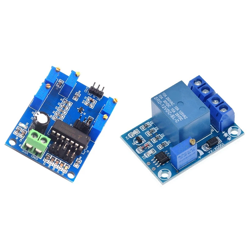 

HFES ICL8038 Source Sine Wave Triangular Wave Square Wave Module With YX-X0001 DC 12V Battery Undervoltage Management Module