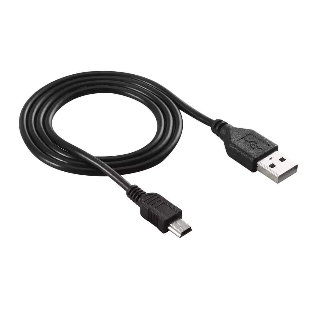 

High-Speed 80cm USB 2.0 Male A To Mini B 5-pin Charging Cable For Digital Cameras Hot-swappable USB Data Charger Cable Black