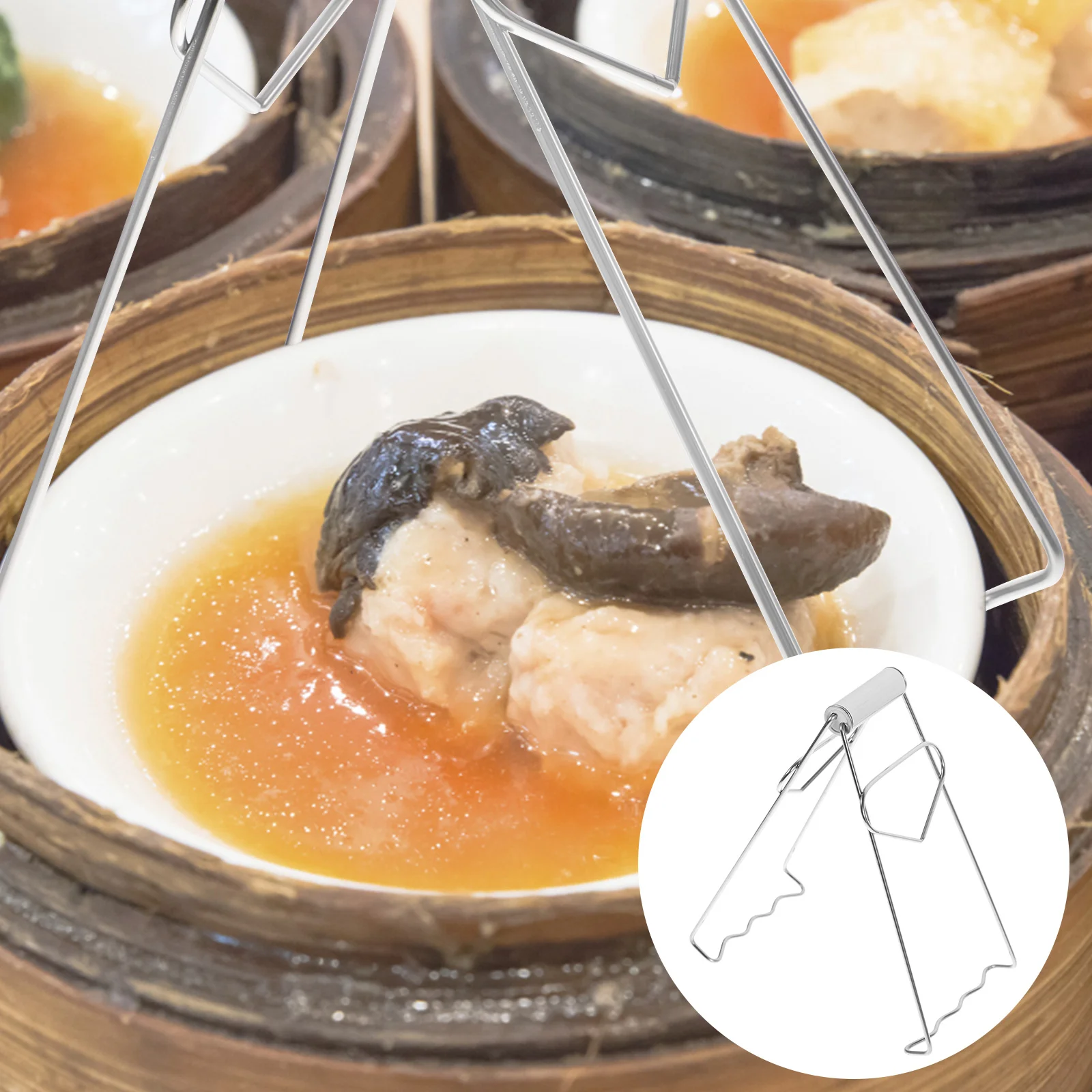 

Hot Plate Dish Gripper Clip Tongs Lifter Clips Clamp Bowl Pan Bowls Retriever Pot Moving Plates Holder Tool Microwave Steel Jar