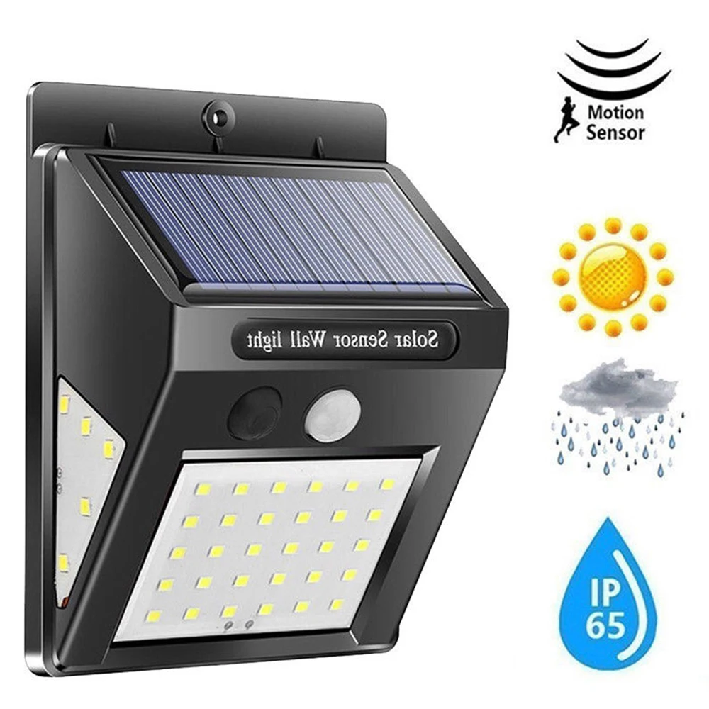 

LED Solar Wall Lamp PIR Motion Sensor Light Outdoors Garden IP 65 Waterproof Corridor Path Lighting for Landscape Decoration