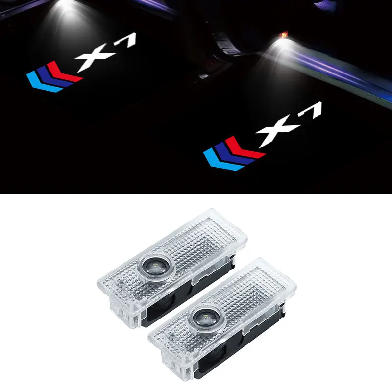 

2Pieces For BMW G07 X7 LED Car Door Laser Projector Lamp HD Welcome Light Warning Ghost Light Auto External Accessories