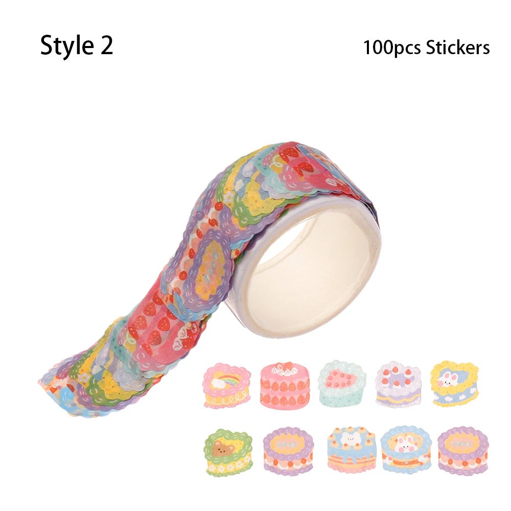 

Клейкая бумажная лента Washi Tape 100 шт