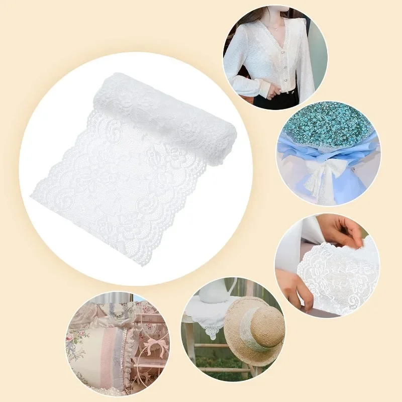 Белая Хлопковая Кружевная Бейка 5 Ярдов Ширина 6 9 Дюйма Для Скатерти Платья