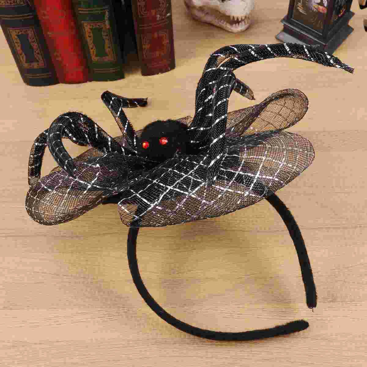 

Womenheadband Spider Headbands Hair Accessories Hoop Band Web Hats Headpiece Bat Adults Decor Head Creative Party Headwear