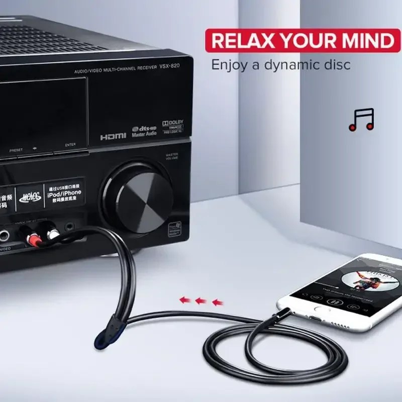 Aux DVD RCA штекерные наушники 3 5 мм разъем усилитель сплиттер аудио кабель от до 2RCA