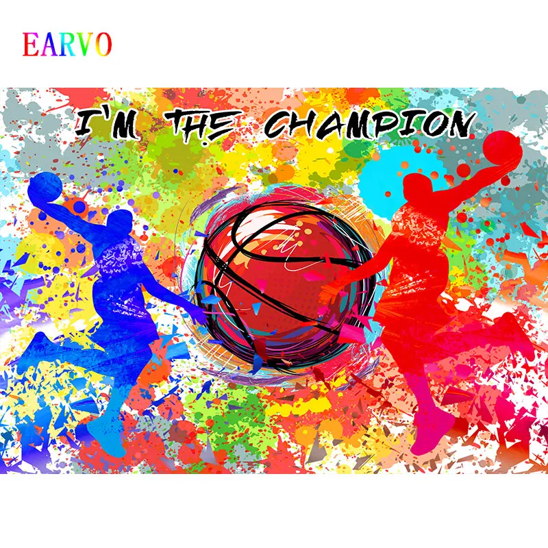 

Basketball Theme Background Custom Kids Birthday Party Basketball Poster Decoration Background Baby Shower Photography Backdrop