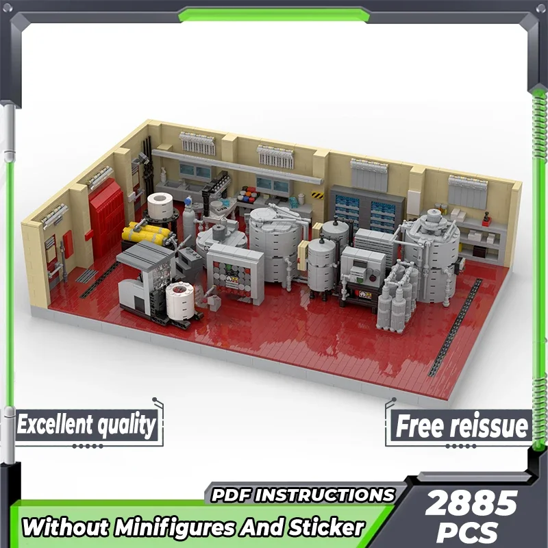 Популярная серия фильмов модель Moc строительные блоки наука суперлаборатория