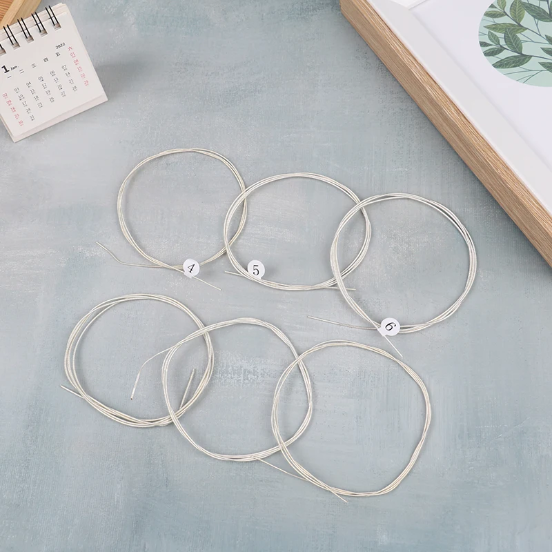 Professional Classical Guitar Guitarra Strings Sliver Plated Copper Wound Clear Nylon Normal High Tension 6 Strings