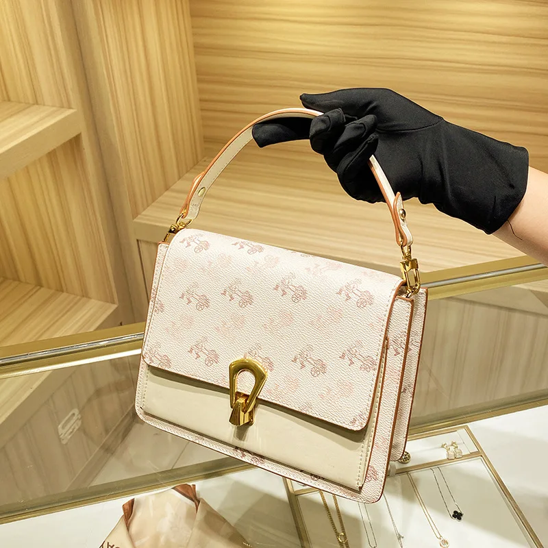 2023 High Quality Brand Designer Houndstooth Embroidery Women Coin Purse Genuine Leather Three-fold Billfold Cowhide Card Holder