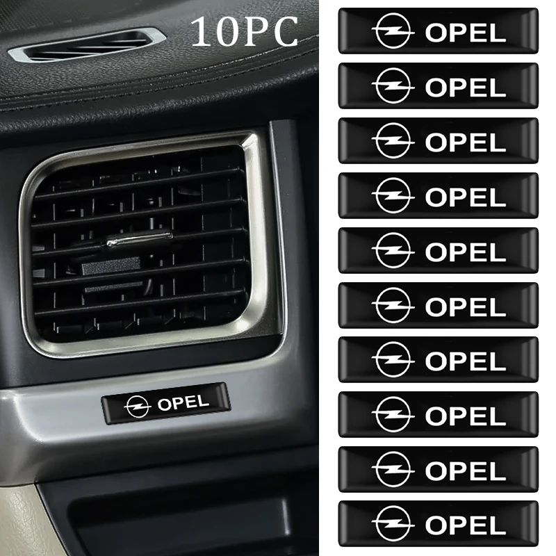 

10/20PCS 3D Sticker Epoxy Car Decoration Emblem Badge Decal For Opel Corsa Insignia Astra H G J Antara Meriva Zafira Accessories