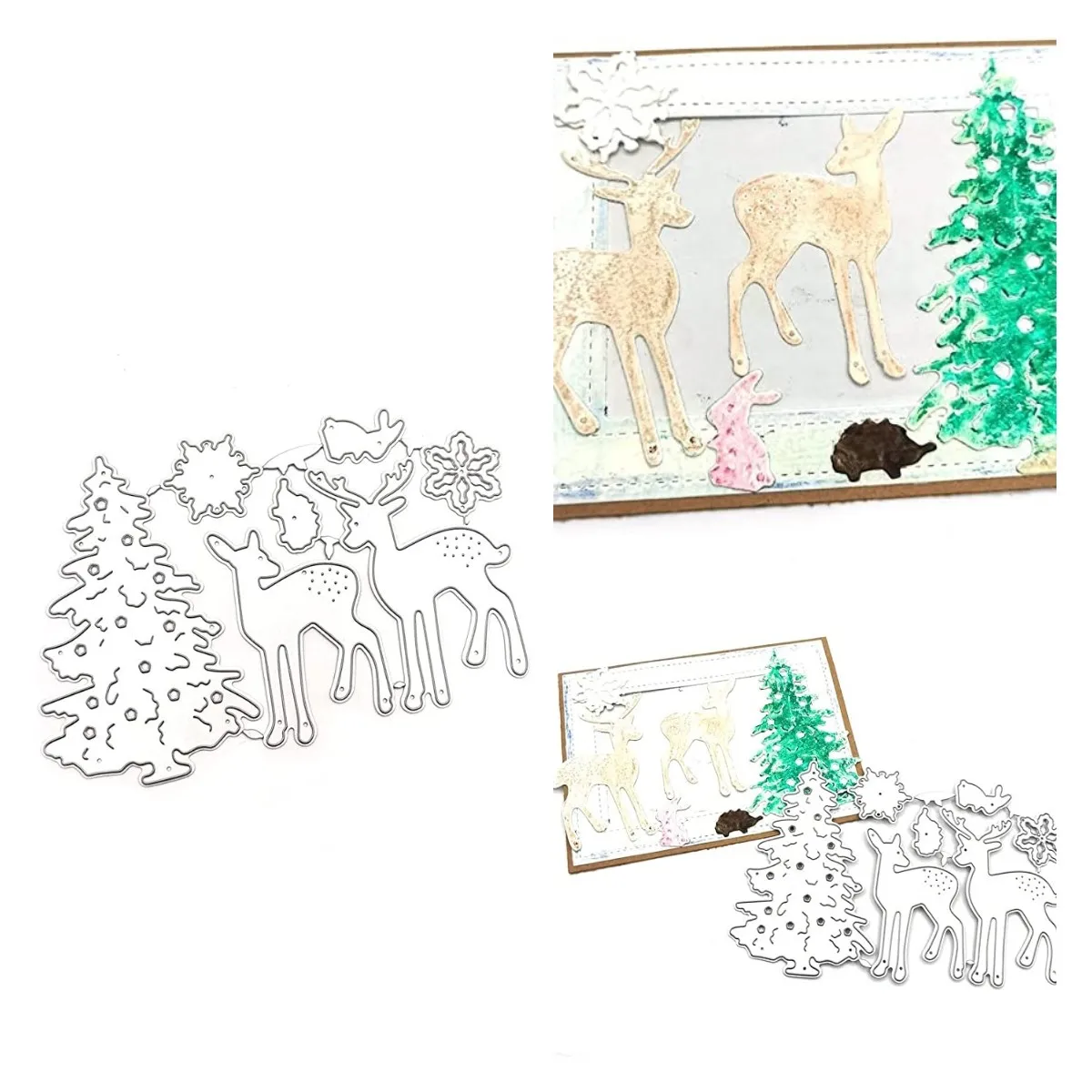 

Christmas Elk Tree Metal Cutting Dies For Diy Scrapbooking Crafts Maker Photo Album Template Handmade Decoration 2022 New Hot