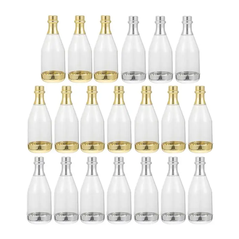 

20Pcs Champagne Bottle Party Favor Boxes Candies Box Decorative Favor Boxes Simulated Bottle Candy Box Birthday Candy Box