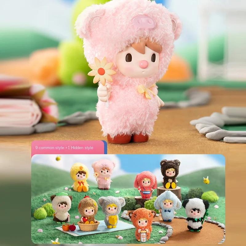 

Sweet Bean Animals Play Series Blind Box Toys Popmart Cute Action Kawaii Animal Figures Doll Girl Christmas Gifts Mystery Box