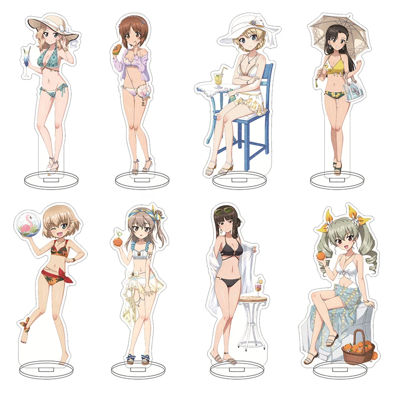 Аниме GIRLS und PANZER Mako Reizei акриловая подставка модель Hana Isuzu Saori Takebe фигурки реквизит