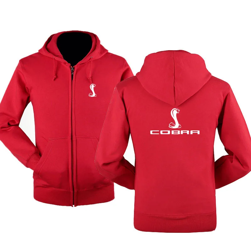 

2022 Spring & Autumn Cobra logo zipper Hoodies Outerwear male Casual coat zipper Hoodies &Sweatshirts