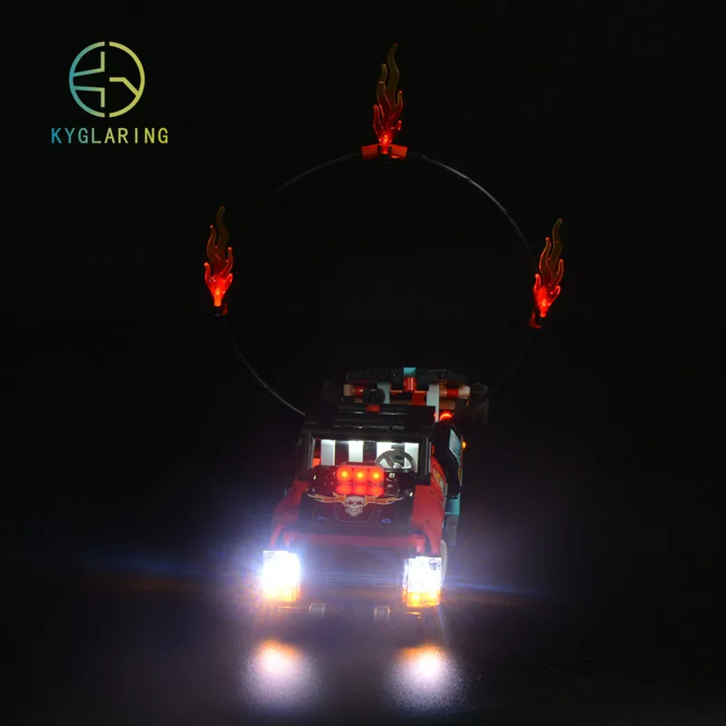 

Kyglaring Led Lighting Set DIY Toys For Technic 42106 Stunt Show Truck & Bike (Not Included Building Blocks)