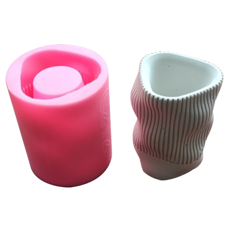 

Wave Twisted Gypsum Silicone Molds for Making Succulent Plant Flower Pot