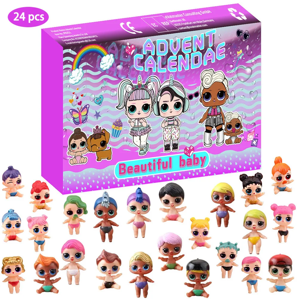 Christmas Advent Calendar For Kids 24 Surprises Novelty Doll