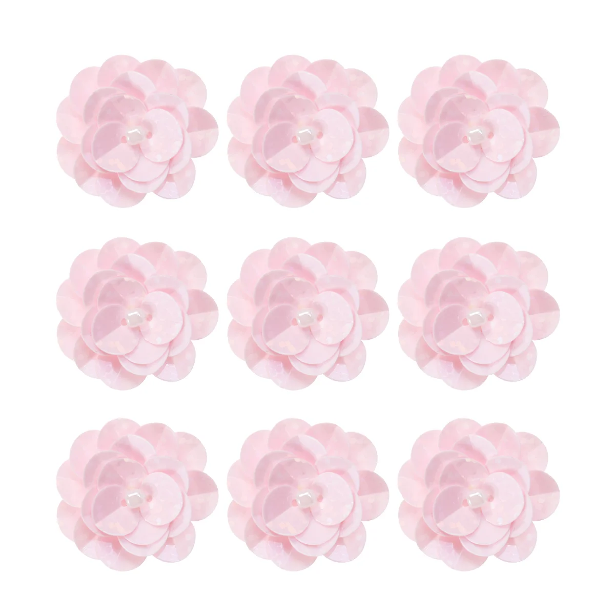 

Pack of 18 Sequins Flower Sparkling Shiny Applique Patch Sewing Craft for Bag Clothes Wedding Craft Shoes