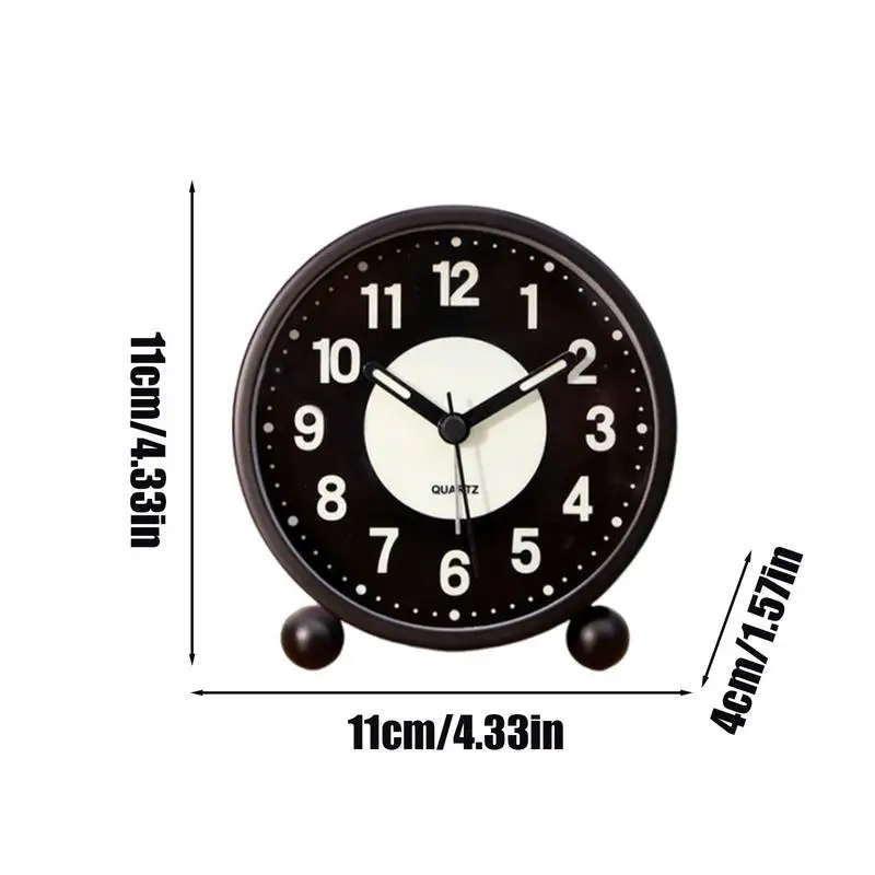 Ночник в стиле ретро будильник с двойным колокольчиком без тикания современный