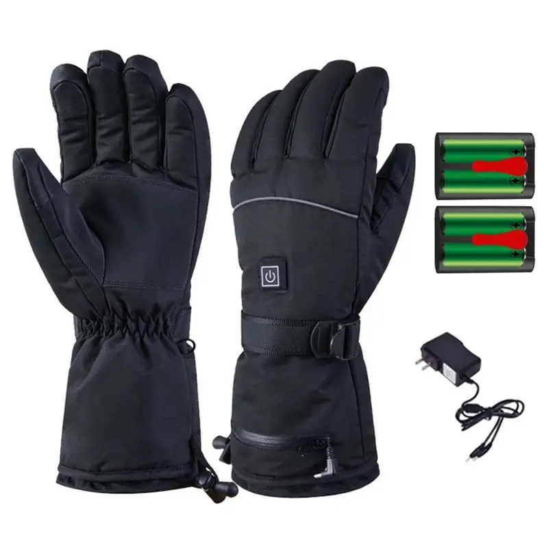 

Heating Gloves Waterproof Heated Gloves 7.4V Winter Gloves 3 Heating Levels Warm Gloves 3000mAh Lithium Battery Heated Gloves