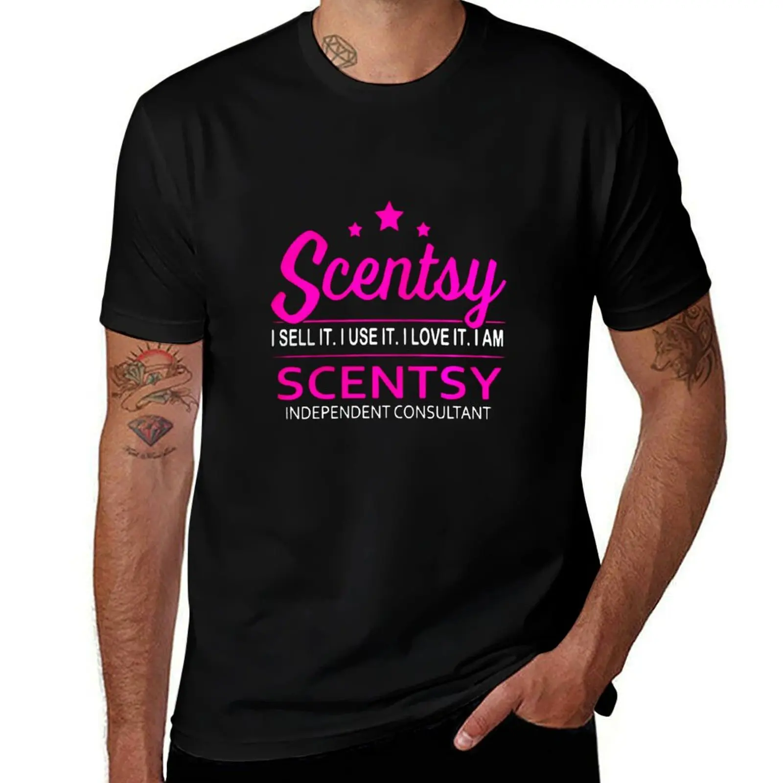 Фото Scentsy Я продаю это, я использую это, я люблю это. Я независимый консультант Scentsy. Классическая базовая повседневная футболка. №1