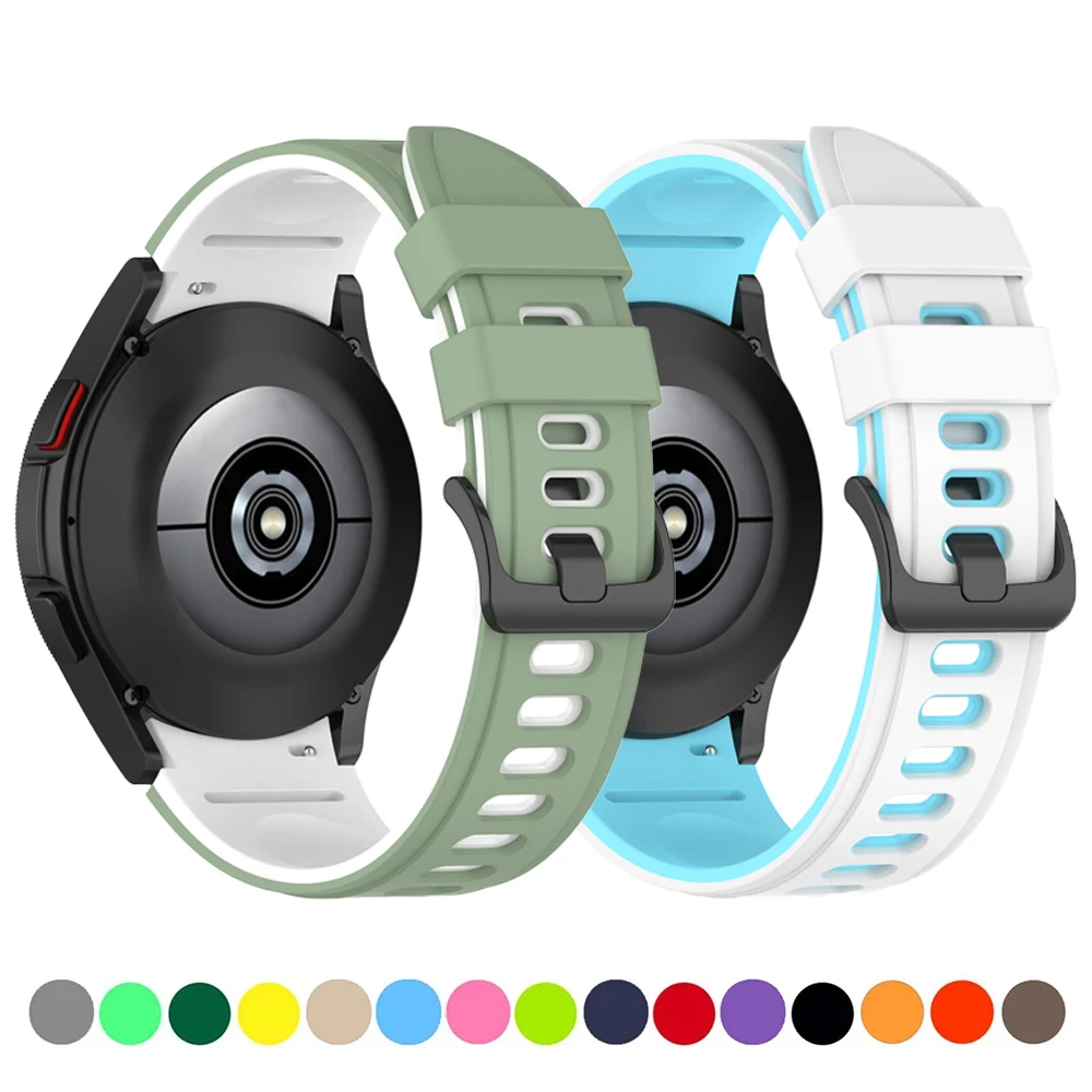 

No Gaps Band For Samsung Galaxy Watch 4 classic 46mm 42mm smartwatch belt Sport Silicone Bracelet Galaxy Watch 4 44mm 40mm strap