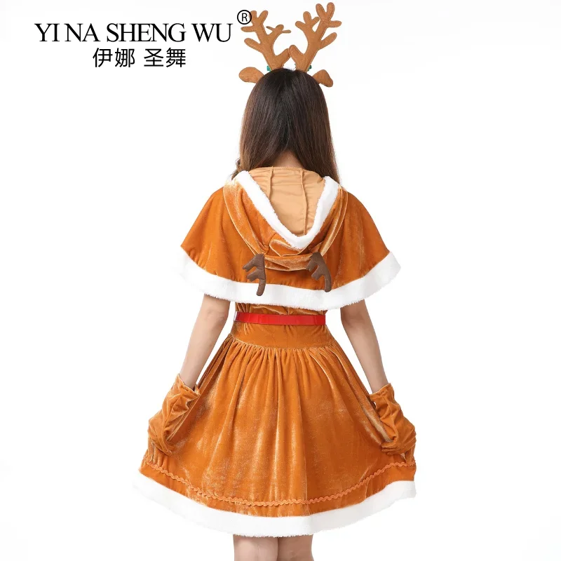 Женское рождественское платье наряды женский карнавальный костюм Санта-Клауса