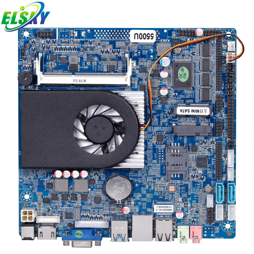 Фото Материнская плата ELSKY для киосков 1155 Dual QM9500 Broadwell-U I3 5005U Core 2.0ГГц Realtek 8111F с поддержкой Win7/8/10/xp/Linux №5