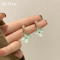 mihan 925 silver needle women jewelry flower earrings 2022 new trend spring summer style drop earrings for girl lady gifts