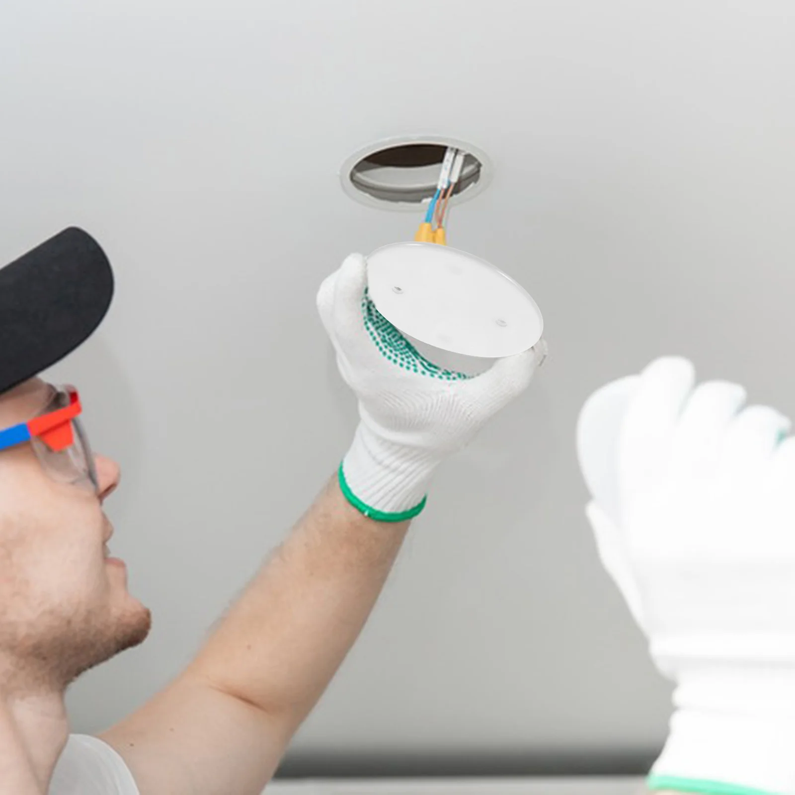 30 шт. электрическая коробка проволока круглая крышка наружная розетка с