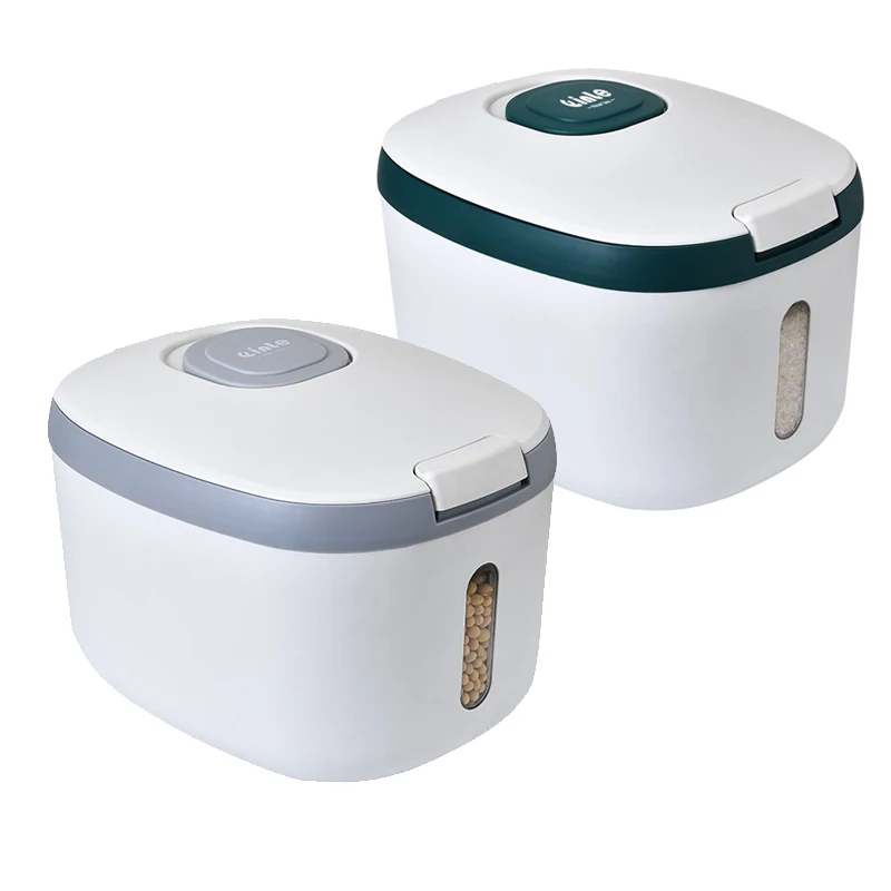 

Kitchen Container 10KG Bucket Insect-Proof Moisture-Proof Rice Cylinder Grain Sealed Storage Rice Flour Bucket