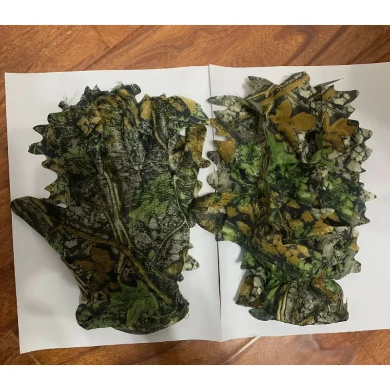 3D камуфляжные перчатки унисекс для фотосъемки на открытом воздухе охоты с